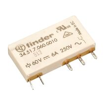 Finder 34 Series Slim Printed Circuit Board Relay 6A 1 Changeover 24V DC Coil
