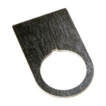 Allen-Bradley 800F Legend Plate 30 x 50mm, FASTER, Black with White Text