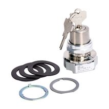 Allen-Bradley 800T Key Selector Swtich 30.5mm 3 Pos. Cyl. Lock Spring Rtn Left Lock Center D018