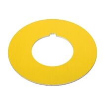 Allen-Bradley 800T Legend Plate IEC RING Yellow Blank for 30.5mm Pushbutton