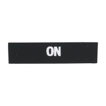 Sprecher and Schuh D7 Legend Plate 30 x 40mm Snap-In White Text ON