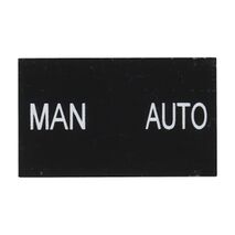 Sprecher and Schuh D7 Legend Plate 30 x 50 mm Snap in Black with White Text MAN AUTO