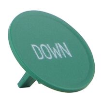 Sprecher and Schuh D7 Colour Cap for Flush Non Illuminated Pushbutton 22.5mm Green Down