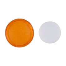 Sprecher and Schuh D7 Colour Cap Lens Flush Amber Blank for illuminated Pushbuttons 22.5mm