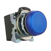 Sprecher and Schuh D7 Pilot Light 22.5mm Complete Metal LED 240V AC Blue
