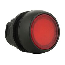 Sprecher and Schuh D7 Pushbutton 22.5 mm Head Only Plastic MOM Flush Red Lens Cap Illuminated