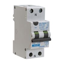NHP DIN-T Residual Current Device Short Body w/ Overcurrent 10kA 40A 1Pole and N C Curve 30mA Type A