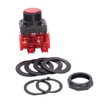 Allen-Bradley 800H Pushbutton 30.5mm Complete PL FS Bootless Flush HD MOM 1NC Red N ILL