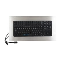 AB Industrial Computer and Monitor Accessories PS 2 Panel Mount Keyboard Mouse 113 Keys Stainless S