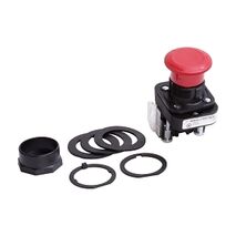 Allen-Bradley 800H Pushbutton 30.5mm COMP PLT FS STD MR HD PPTTR 1NCLB RED
