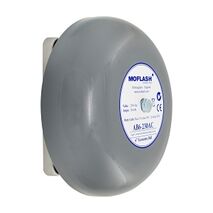 Moflash Bell 6 Inch 150mm Heavy Duty Marine 106dB IP66 24V DC Grey