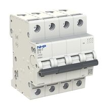 NHP DIN-T Miniature Circuit Breaker MCB 10kA 4 Pole 63A D Curve