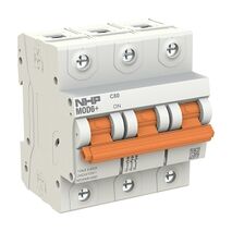 NHP MOD6+ Miniature Circuit Breaker MCB 10kA 3 Pole 100A C Curve