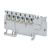 Allen-Bradley 1492-P Push-in Power Distribution Terminal 1.5mm 6 BL CON Entries DIST End Grey