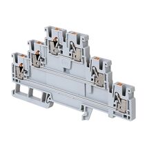 Allen-Bradley 1492-P Push-in Terminal 2.5mm 3 Level 6 Conductor Entries Grey