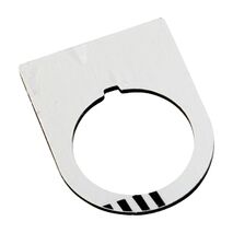 Allen-Bradley 800F Legend Plate 30 X 40mm, START, White with Black Text
