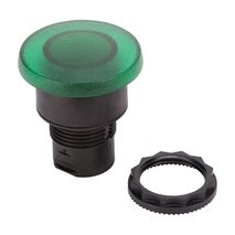 Allen-Bradley 800F Pushbutton 22.5mm Head Only PLT Momentary Mushroom Head 40mm Green Illuminated