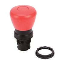Allen-Bradley 800F Pushbutton 22.5mm Plastic Mushroom Head 40mm Non Illuminated Push Pull Red