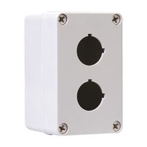 Allen-Bradley 800H Enclosure ThermoPlas Poly 2 Holes 3 4 Inch Conduit Entry Grey for 30.5mm PB