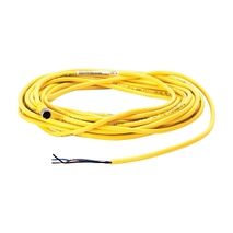 AB 889P Cordset Cable PVC Yellow 4 Pin 24AWG Pico Female Straight M8 Unshielded 10m