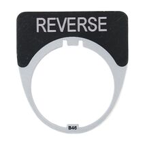 Austrol N100 Legend Plate Reverse Black 41 x 45mm Medium to suit N100 operators and indicators