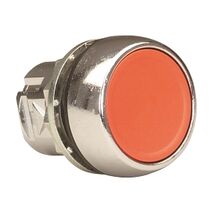 Sprecher and Schuh D7 Pushbutton 22.5 mm Head Only Metal Momentary Flush Red Cap Non Illuminated