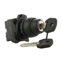 Sprecher and Schuh D7 Key Selector Switch 22.5 mm 2 Pos Plastic Maint Key Rtn Left Code 3825 1 N.O.
