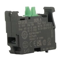 Sprecher and Schuh D7 Contact Block 1 NO  for 22.5 mm Pushbutton Operators