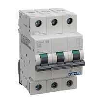 NHP DIN-T Miniature Circuit Breaker 10kA 3Pole 1A D Curve