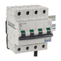 NHP DIN-T Miniature Circuit Breaker 25kA 4Pole 6A C Curve