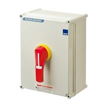 Socomec ISO Enclosed Isolator, IP 65 Plastic Grey, Handle - Red, 3P 250A
