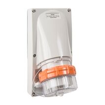 NHP ISO Appliance Inlet, 4 Round Pins 10A 500V AC, without Base, Grey