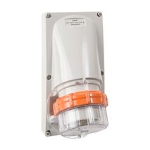 NHP ISO Appliance Inlet, 5 Round Pins 20A 500V AC, w/o Base, Grey