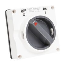NHP ISO Surface Switch, 4 Pole 32A 500V AC, w/o Base, Resistant White