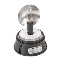 Moflash Beacon Rotating E14 x 60W 230V AC IP65 Wall or Surface Mount Lens Blue
