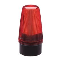 Moflash Xenon Beacons Edison Screw Cap 2 Joules Flash Mode IP65 10 to 72V AC DC W/S Mount Lens Red