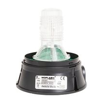 Moflash Xenon Beacons 10 Joules Flashing Mode IP65 230V AC Wall or Surface Mount Lens Amber