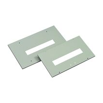 NHP DIN-T NLC Metal Loadcentre Escutcheon Flush suits 18 Way NLC Load Centres Grey