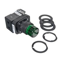 Allen-Bradley 800H Pushbutton 30.5mm Complete PL FS EXT HD WO GD LED FV 12 to 130V 1NO 1NC ILL Green