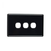 SW3PL/BLK - 3 Gang Less Mech Black