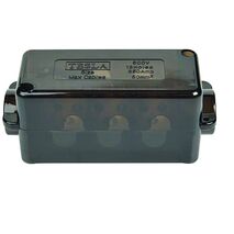 L350/7 - 7 Hole 350A Neutral Link - Black