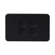 PIXIE AMBIENCE WALL & FACE PLATES - SEMI GLOSS BLACK  FACE PLATE ONLY