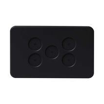 PIXIE AMBIENCE WALL & FACE PLATES - SEMI GLOSS BLACK  FACE PLATE ONLY