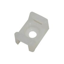 Cabac Nylon 66 Screw Mount 5mm Wide Cable Tie Natural