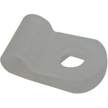 P Clip Nylon 7.9 mm Cable Natural