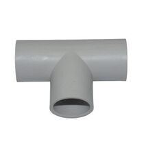 Straight Tee Fitting PVC 25mm Grey