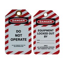 Do Not Operate Tag Laminated Each