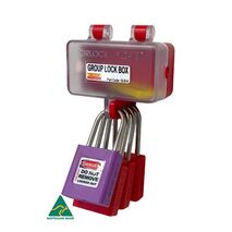 FUSELOCK System Lockout Arms | High Impact Plastic | 4 Padlock Holes | Wall Mountable | Red by Cirlock