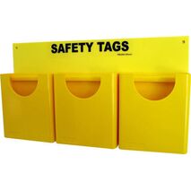 Swing Frame A Frame Stand | 3 Compartments | Heavy Duty HDPE | Yellow by Cirlock