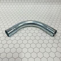 40mm Galvanised 90° Bend | Push On Design | Corrosion Resistant | Secure Routing by Tradepro Australia Pty Ltd